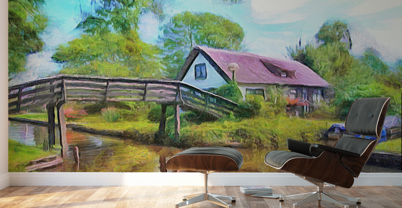 Bridge over the Stream Wall Murals