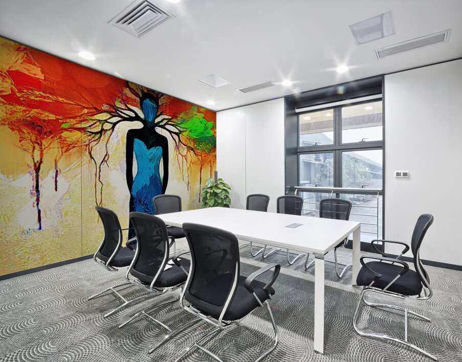 Tree Bleed Wall Printing