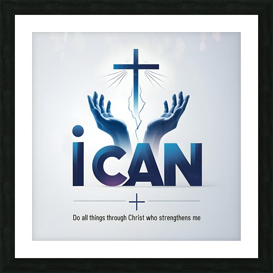 I CAN Picture Frame print