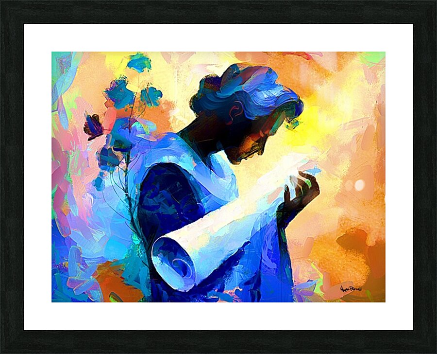 Keeper of The Scrolls Picture Frame print