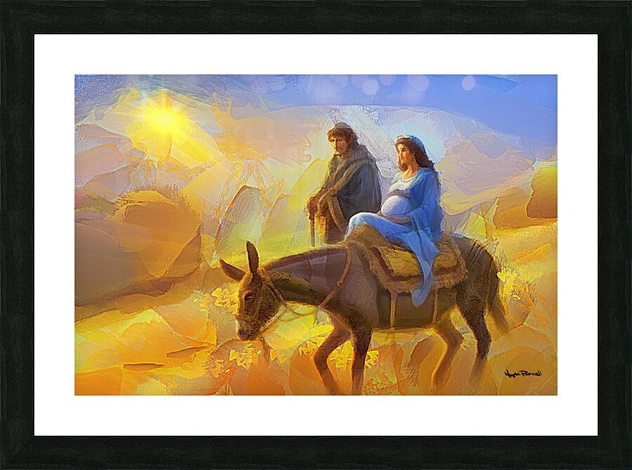 Journey to Bethlehem Picture Frame print