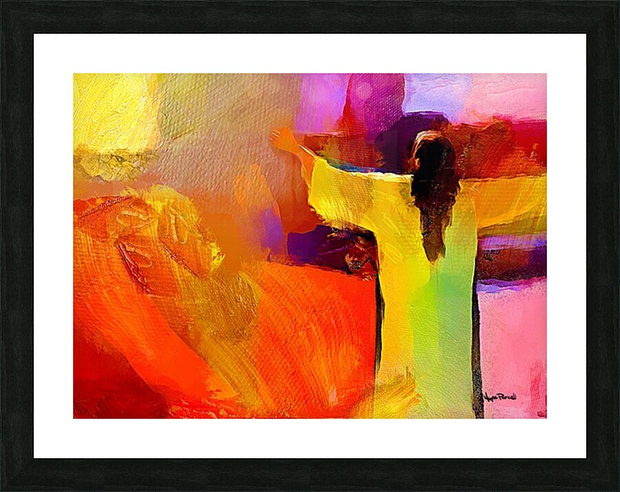 WORSHIP Picture Frame print