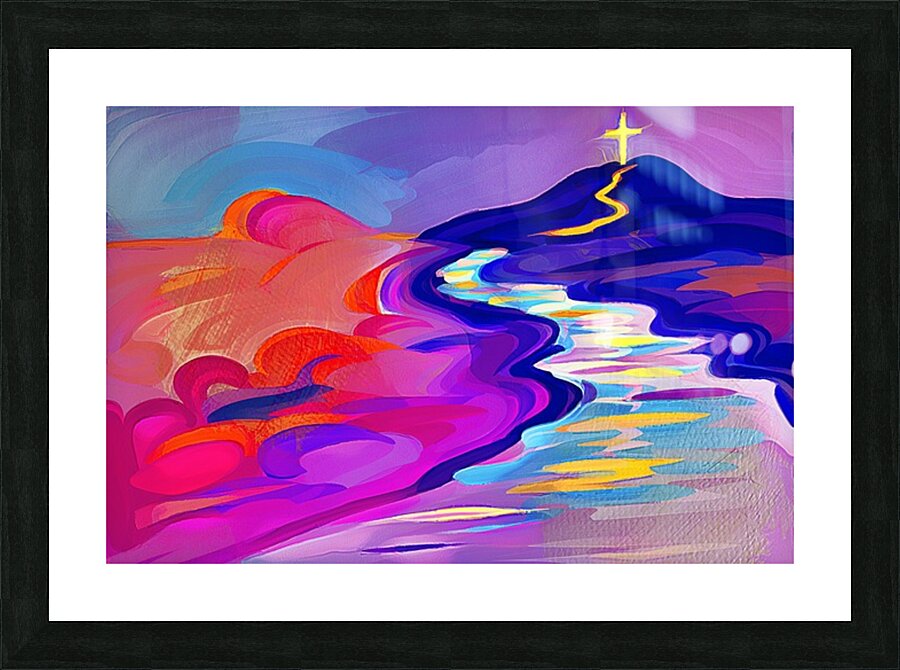 ROAD TO THE CROSS Picture Frame print