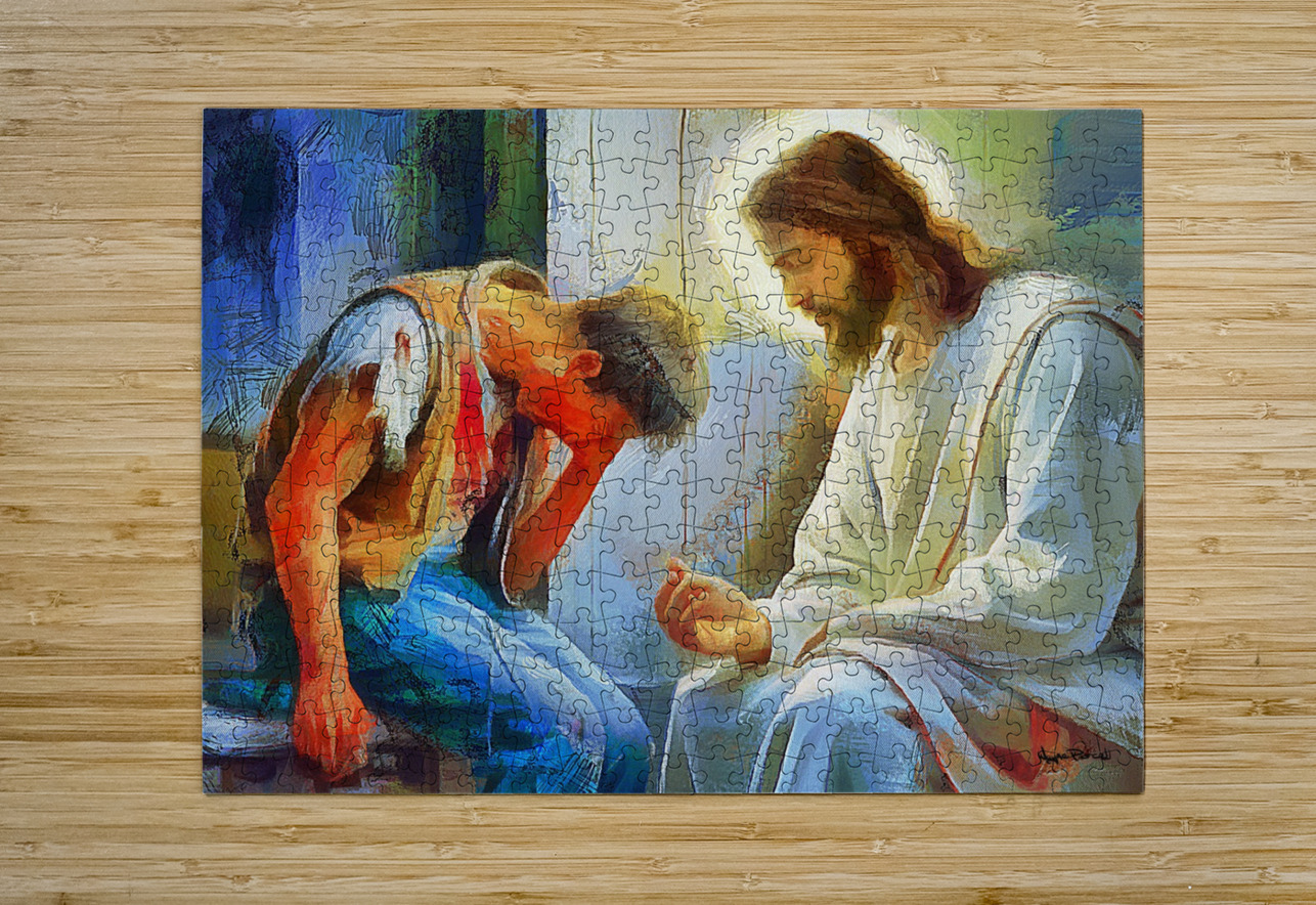 Confessions to Jesus Wayne Pascall Art Puzzle printing