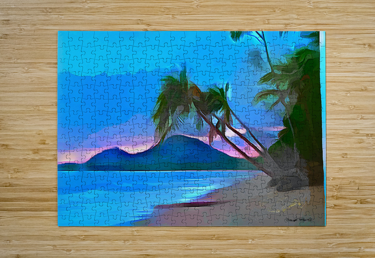 A Moment by The Coast Wayne Pascall Art Puzzle printing