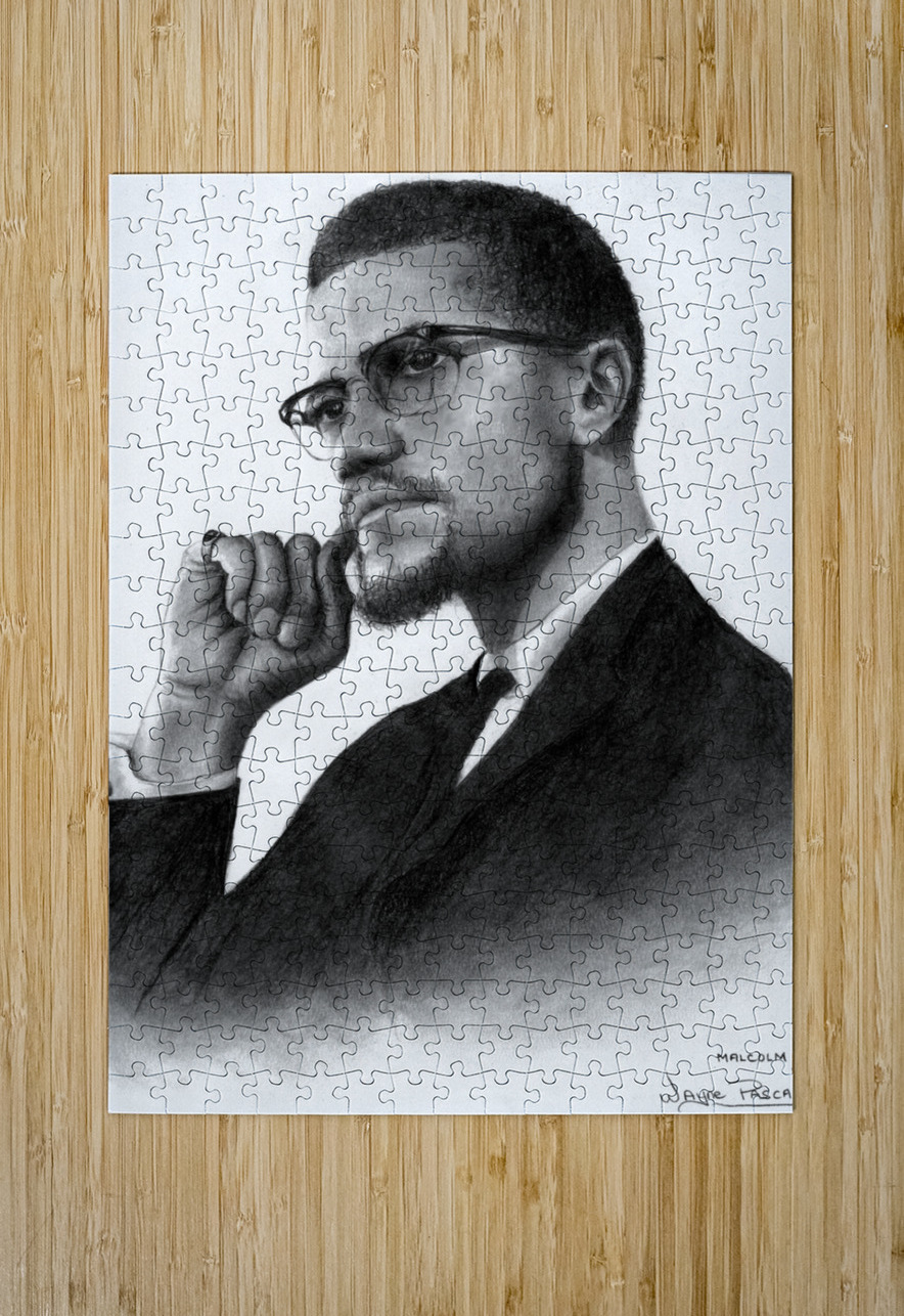 Malcolm X Wayne Pascall Art Puzzle printing