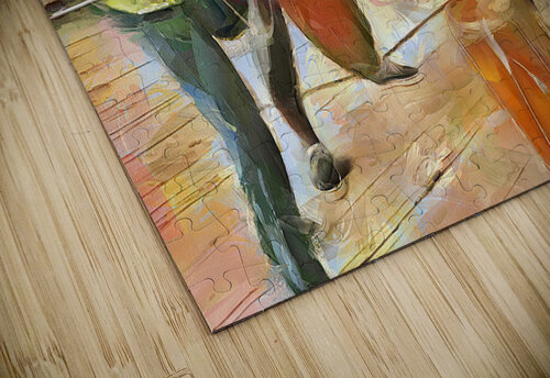 Caribbean Scenes - Folk Drummers Wayne Pascall Art puzzle