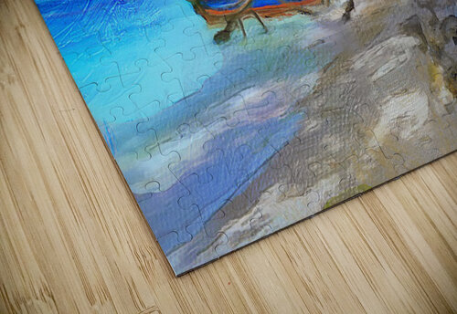 Hut by The Beach Wayne Pascall Art puzzle