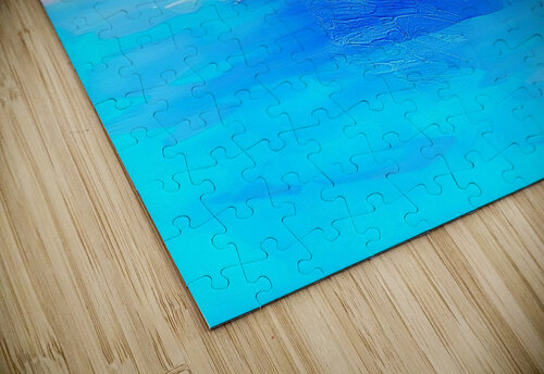 Dis and Dat in De Caribbean - Jump in De Water Wayne Pascall Art puzzle