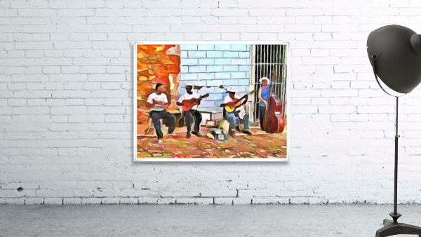 CARIBBEAN SCENES - MUSICS DE CUBA Wall Preview