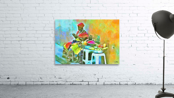 CARIBBEAN SCENES - DE FRUIT LADY Wall Preview
