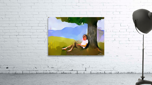 Girl Under A Tree Wall Preview