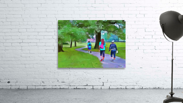 Walk in The Park by Wayne Pascall Art