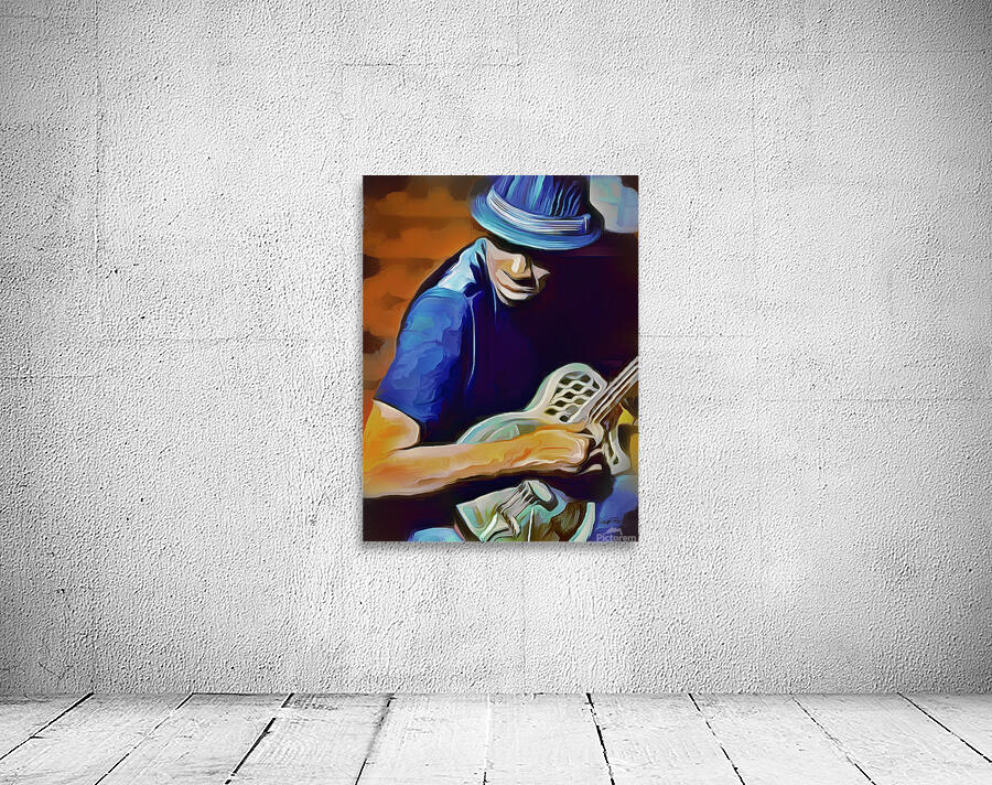 a man and his guitar Wall Preview