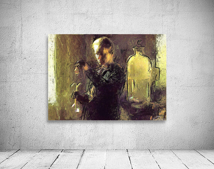 Marie Curie in Lab Wall Preview