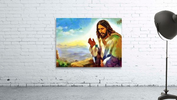 THE PRAYERFUL MOMENTS OF JESUS CHRIST - Prayer and Solitude on Top The Mountain Wall Preview