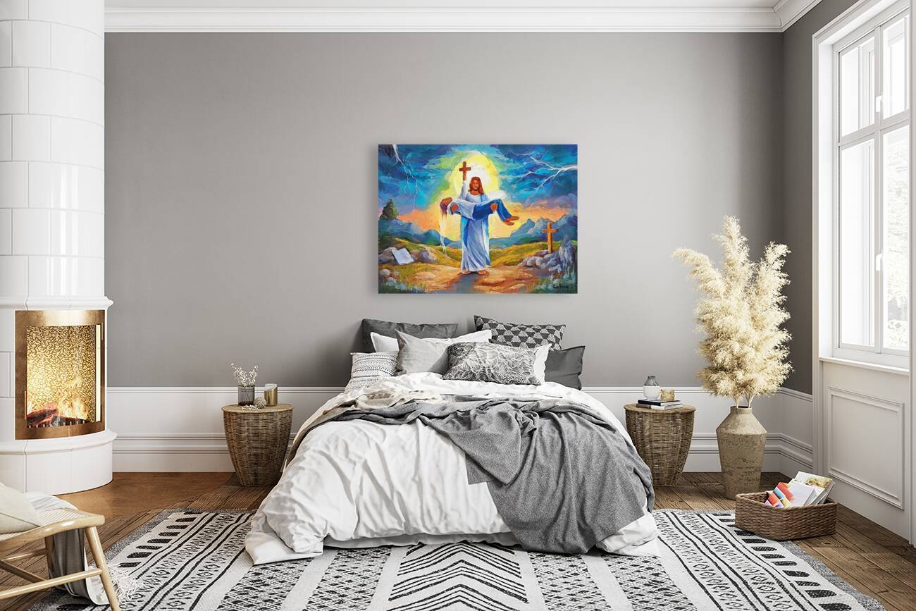 Safe in The Arms of Jesus Reproduction