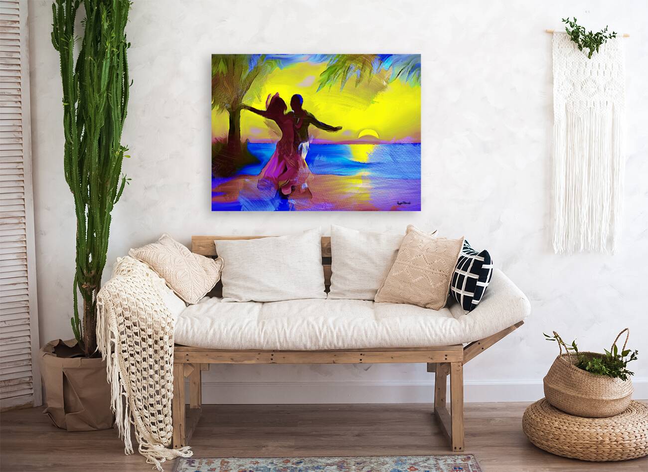 A DANCE IN THE TROPICAL SUNSET Reproduction