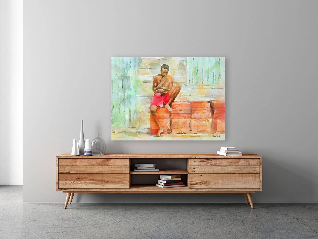 CARIBBEAN SCENES - DIAMOND IN THE ROUGH Reproduction