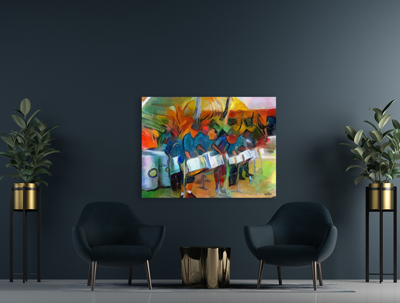 CARIBBEAN SCENES - DE PANSIDE Reproduction