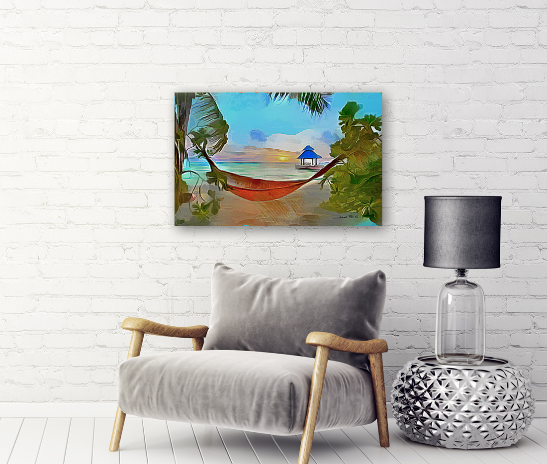 Hammock by The Beach Reproduction