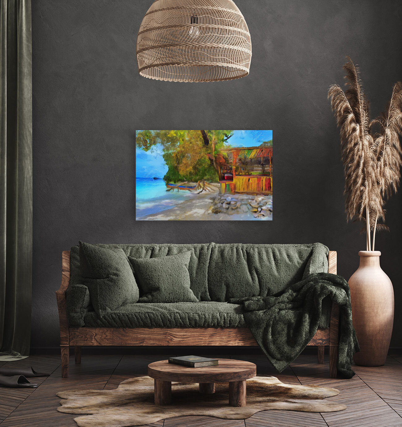 Hut by The Beach Reproduction