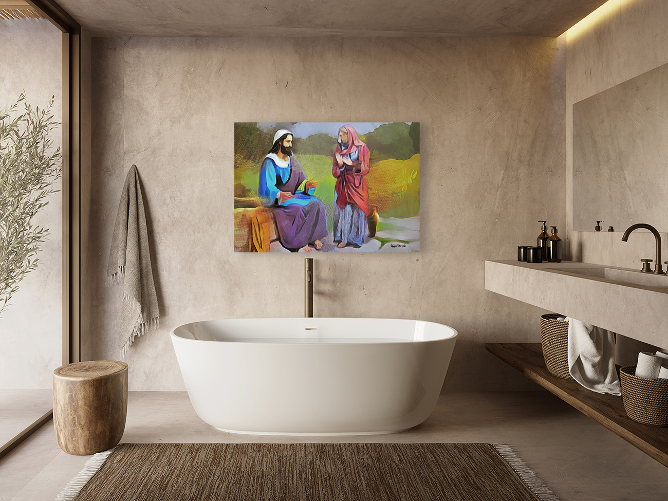 THE WOMAN AT THE WELL Reproduction