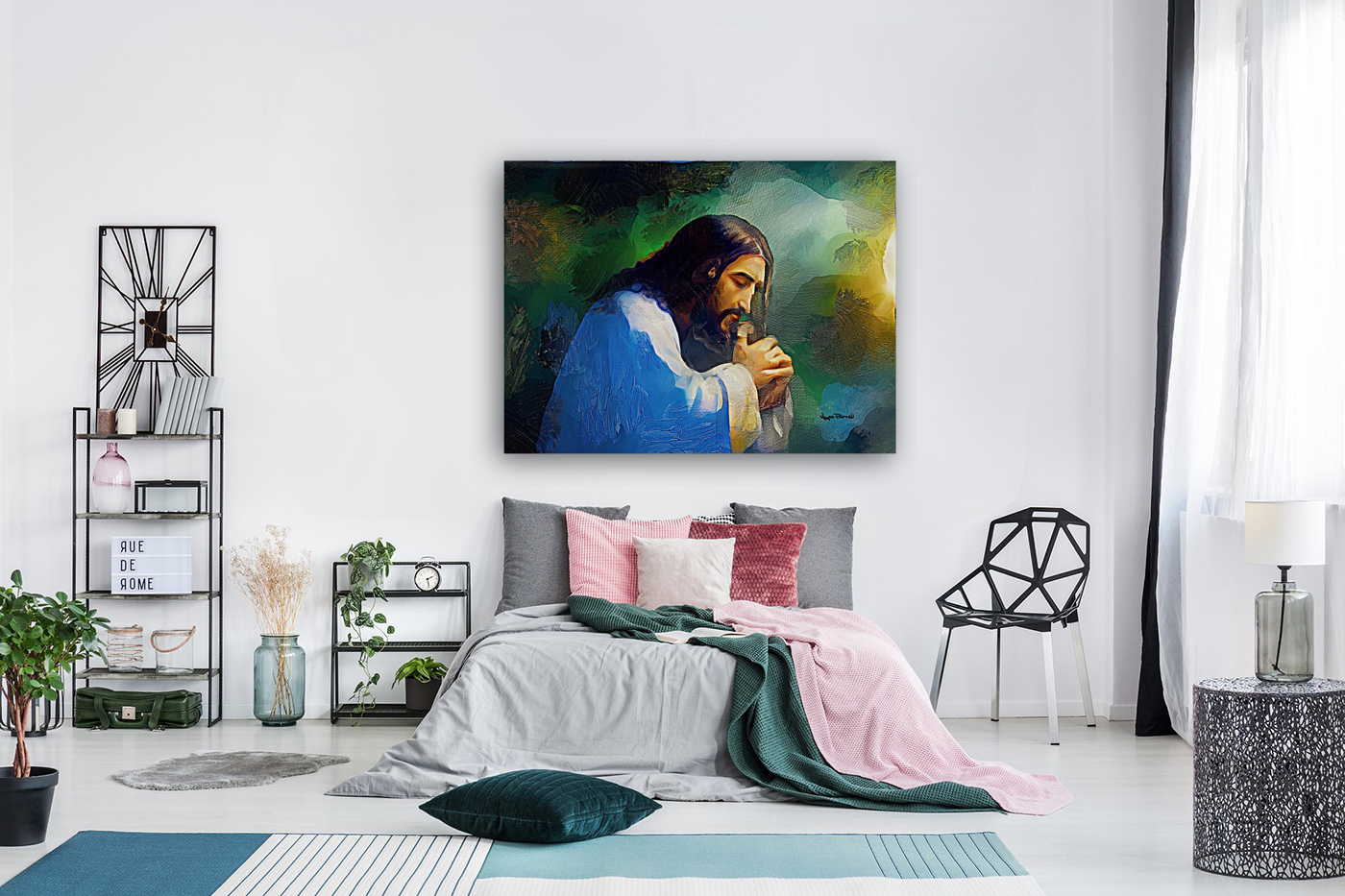 THE PRAYERFUL MOMENTS OF JESUS CHRIST - A Night in Prayer Before a Big Decision Reproduction