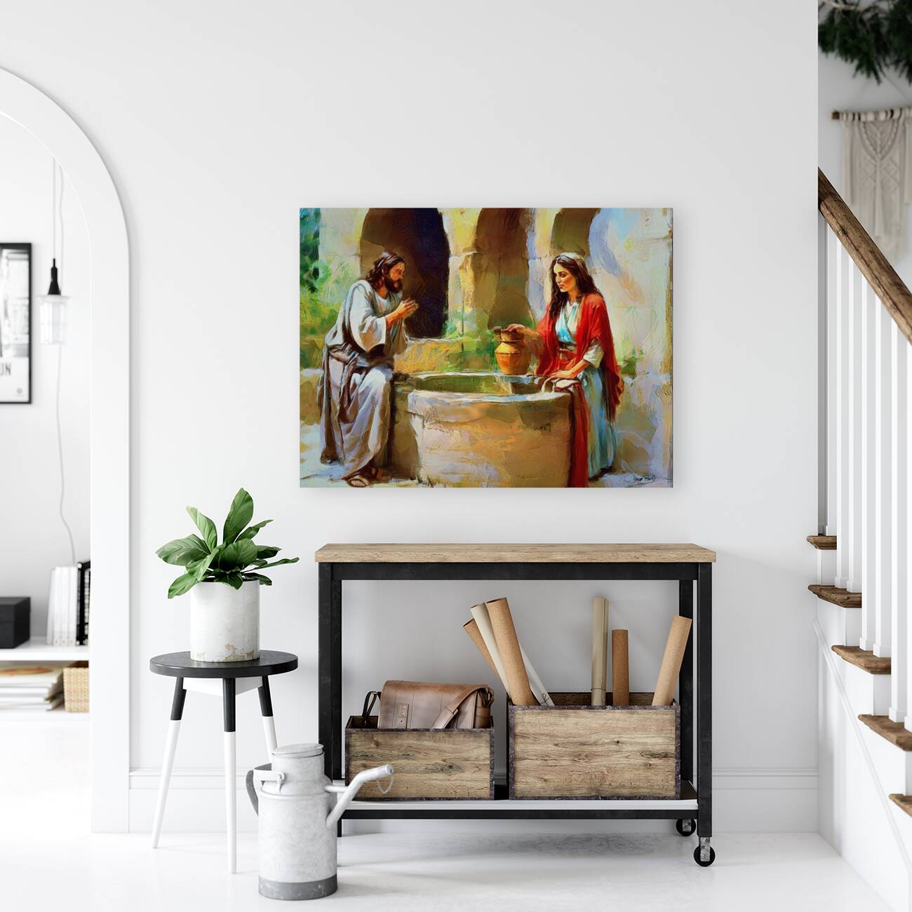 Woman Redeemed at The Well Reproduction