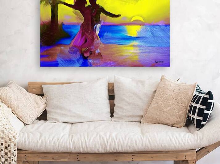 A DANCE IN THE TROPICAL SUNSET by Wayne Pascall Art