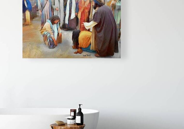 Cast the First Stone by Wayne Pascall Art