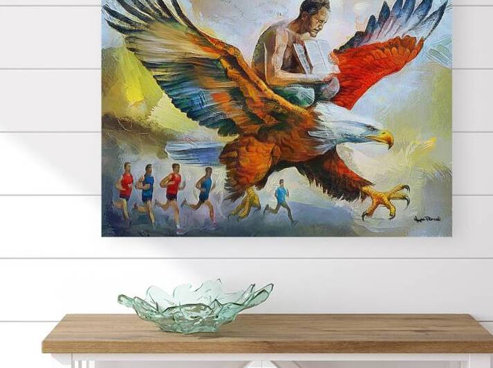 On Wings of Eagles by Wayne Pascall Art