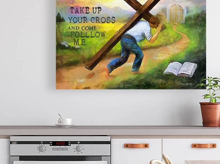 TAKE UP YOUR CROSS and Follow by Wayne Pascall Art