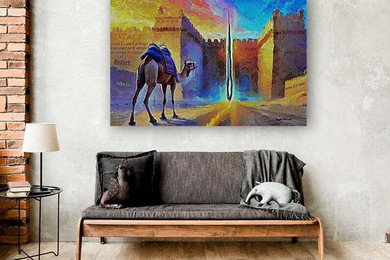 CAMEL AND EYE OF A NEEDLE by Wayne Pascall Art