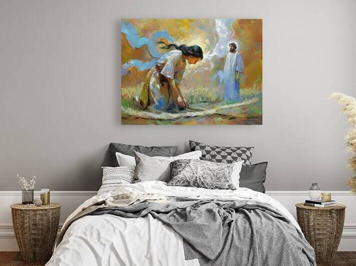 Boaz Meets Ruth by Wayne Pascall Art