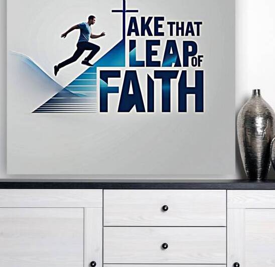 LEAP OF FAITH  by Wayne Pascall Art