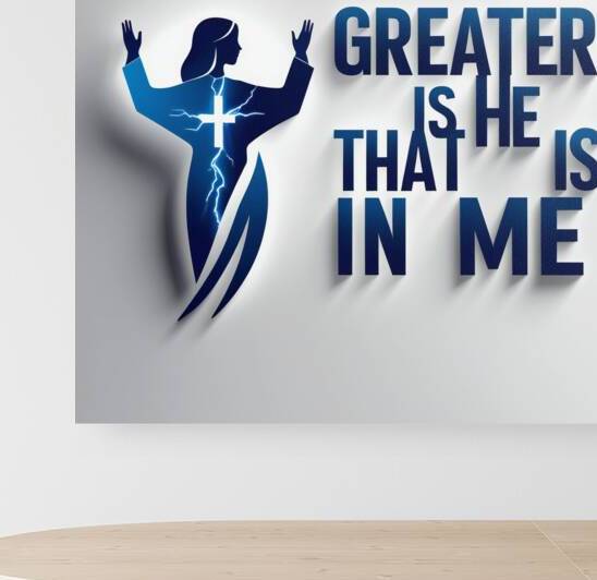 Greater is He by Wayne Pascall Art