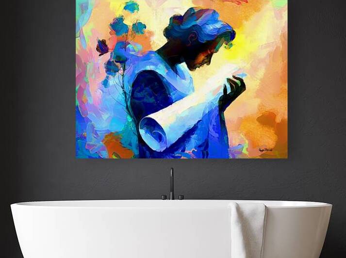 Keeper of The Scrolls by Wayne Pascall Art