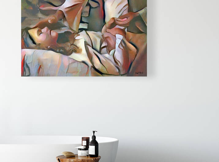 The Masters Hands - Healer by Wayne Pascall Art