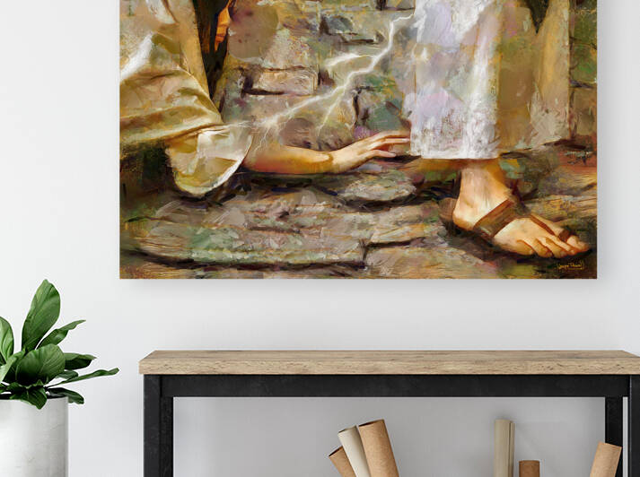 Hem of His Garment by Wayne Pascall Art