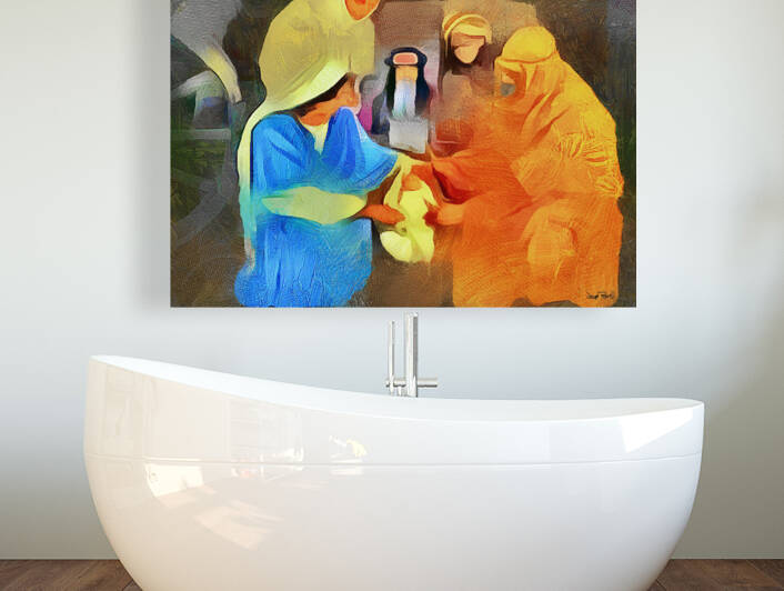 A Child is Born by Wayne Pascall Art