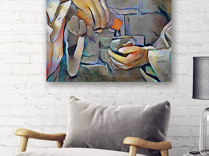 THE MASTERS HANDS - THE PROVIDER by Wayne Pascall Art