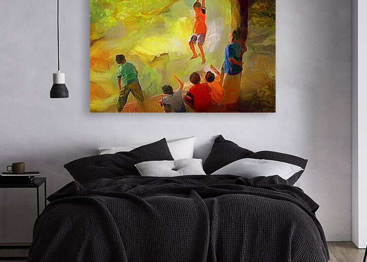 OLE TIME CARIBBEAN SCENES - WHEN WE WERE CHILDREN by Wayne Pascall Art