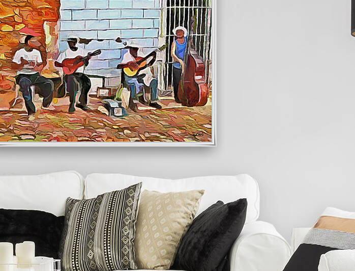 CARIBBEAN SCENES - MUSICS DE CUBA by Wayne Pascall Art