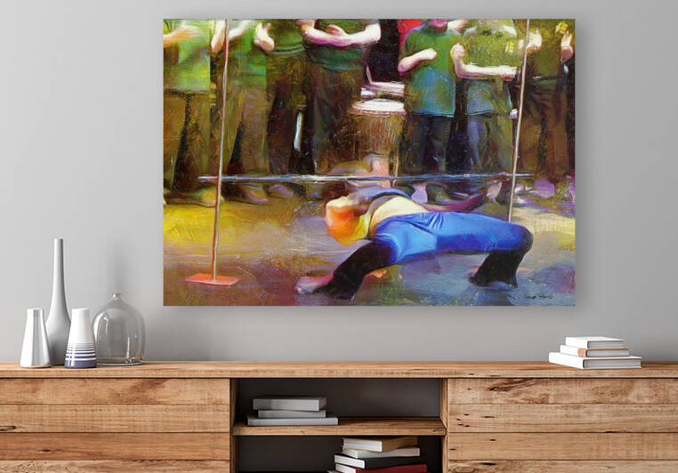 CARIBBEAN SCENES - Limbo by Wayne Pascall Art