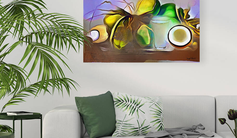 CARIBBEAN SCENES - COCONUT DELIGHT by Wayne Pascall Art