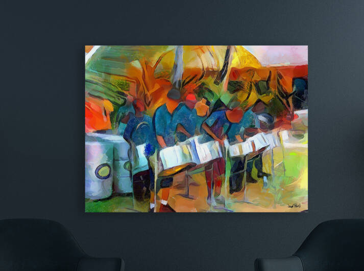 CARIBBEAN SCENES - DE PANSIDE by Wayne Pascall Art