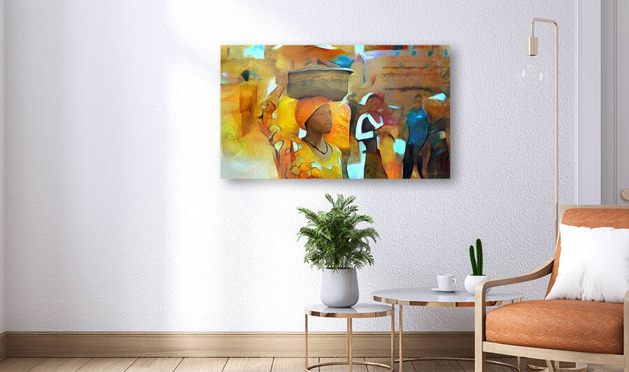 African Woman by Wayne Pascall Art