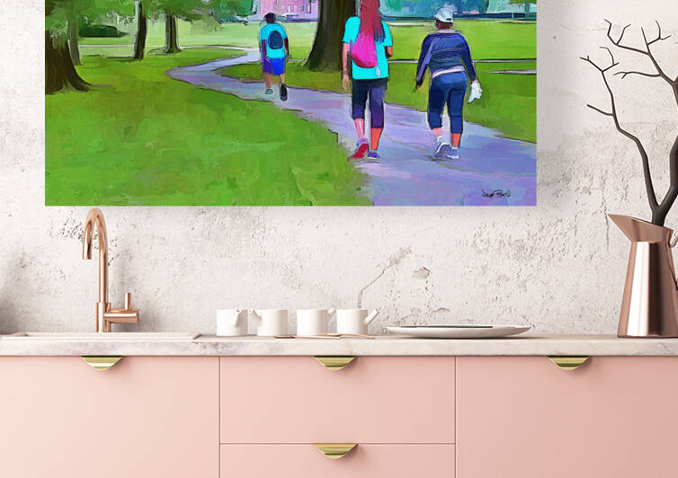 Walk in The Park by Wayne Pascall Art