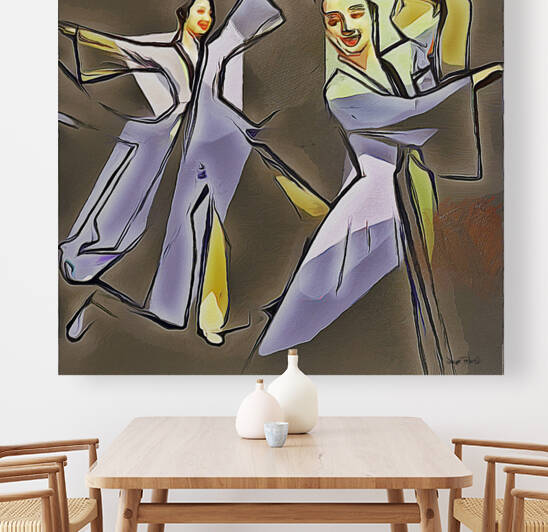 oriental dance by Wayne Pascall Art